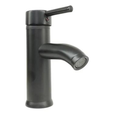 Imagem de Torneira Banheiro Misturador Monocomando Baixa Preta