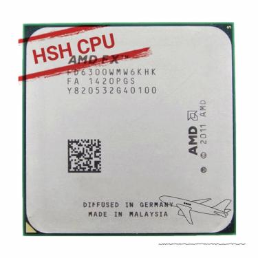 Imagem de AMD-FX6300 Processador CPU  FX6300  3 5 GHz  6 núcleos  soquete FD6300WMW6KHK  AM3