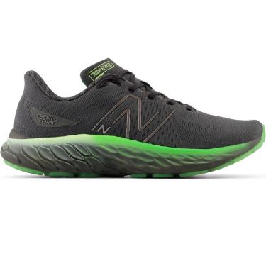 Imagem de Tênis New Balance Fresh Foam X EVOZ V3 Masculino Chumbo e Verde-Masculino