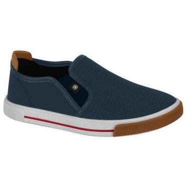 Imagem de Tênis Slip On Molekinho Infantil Masculino 284220221940 Marinho/Caramelo 34-Masculino