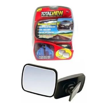 Imagem de Kit 2 Mini Espelhos Retrovisor Veicular Carro Vista Geral Total - New