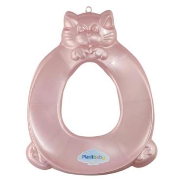 Imagem de Assento Redutor Higiênico De Vaso Infantil Plastibaby - Azul e Rosa - 