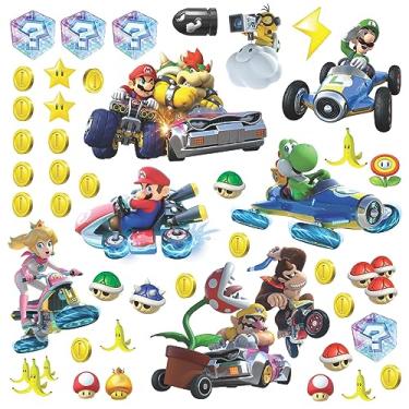 Imagem de RoomMates Adesivos de parede para destacar e colar Nintendo Mario Kart 8