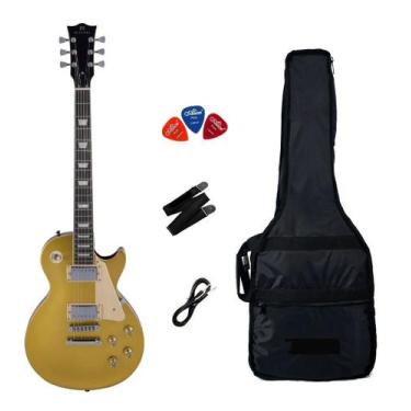 Imagem de Guitarra Michael Les Paul GM750N Gold + Capa Luxo + Correia + P10 + Pa