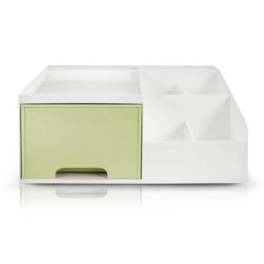 Imagem de Organizador Multiuso De 1 Gaveta De Mesa Lifestyle Jacki Design Verde