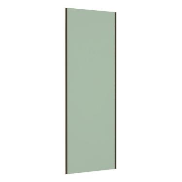 Imagem de Porta De Correr 80cm Puxador Inox E Kit Ferragem Verde Jade