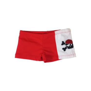 Imagem de Sunga Boxer Bebê - Pirata Vermelho - Banho Maria, 12M
