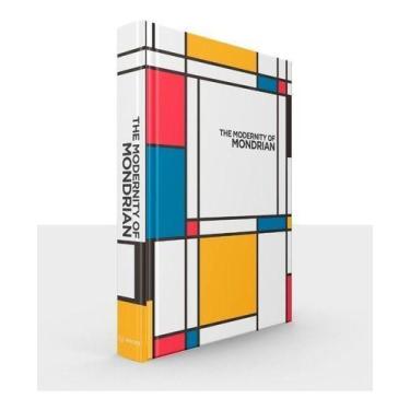 Imagem de Caixa Livro Decorativa Piet Mondrian Paleta Abstrata 36x27x5 - Atual C