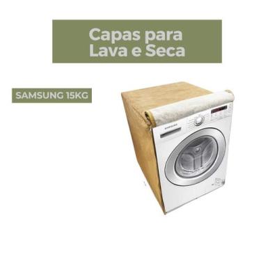 Imagem de Capa lava e seca samsung 15kg mpermeável flex - Capas Flex, BEGE