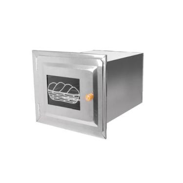 Imagem de Forno De Chapa Inox e Frente Tampa Vidro 50x35x30cm - Brassol
