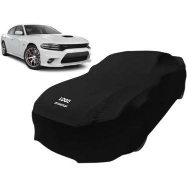 Imagem de Capa Automotiva Dodge Charger Srt Tecido Helanca Cor Preta - Mz, Preta