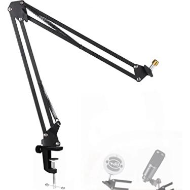 Imagem de TIKmobre Braço de Microfone Snowball-Braço de Microfone Resistente para Mesa com Suspensão Ajustável, Compatível com Audio-Technica At2020, At2020Usb+, At2035, Atr2500-Usb, Atr2100-Usb, Microfone Snow