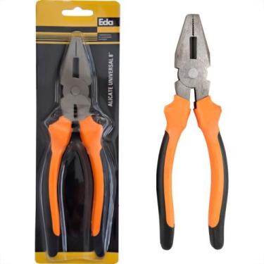 Imagem de Alicate Universal Eda 8'' Laranja/Preto - 8Vl