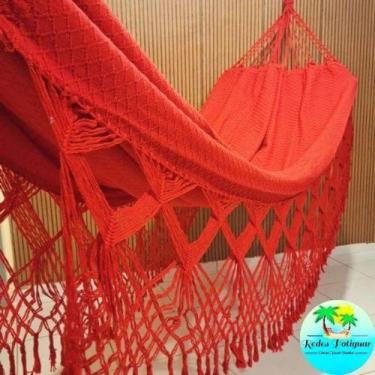 Imagem de Rede de descanso dormir casal luxo Reforçada suportar 300kg algodão gi