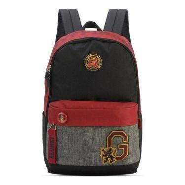 Imagem de Mochila de Costa Juvenil  Escolar Harry Potter Vinho Premium - Luxcel