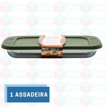 Imagem de 1uni Lasanheira Pequena Airfryer 1,6L Retangular c/ Tampa Sortida - Ca
