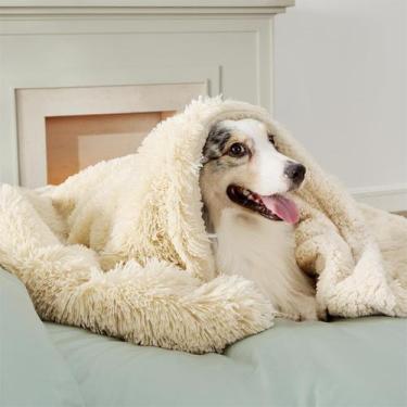 Imagem de Cobertor Impermeável Bedsure para Cães Grandes (50x60cm) - Creme