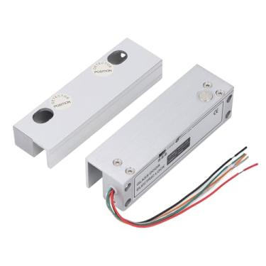 Imagem de Trava de Parafuso de Gota Elétrica, Dc 12v 5 Falhas Falhas Trava de Parafuso Elétrico Seguro para sistemas de Controle de Acesso Com Atraso de Tempo para Porta de Vidro Sem Moldura