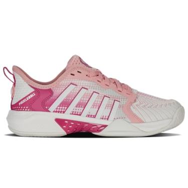 Imagem de K-Swiss Tênis feminino Pickleball Supreme, Cloud Dancer/Sorbet de framboesa, 39