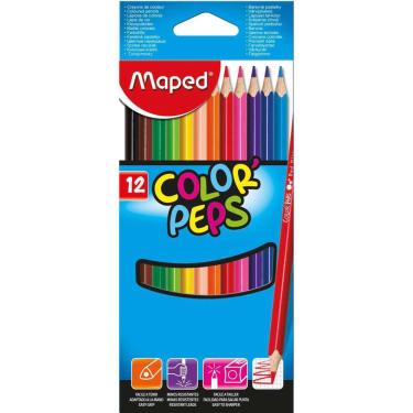 Imagem de Lápis De Cor Triangular Color Peps Classico 12 Cores Maped