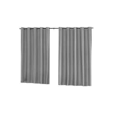 Imagem de Cortina Blackout De Tecido 2,80 X 1,70M 100% Blecaute- Cinza