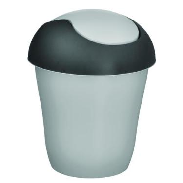 Imagem de Lixeira Com Tampa Basculante Pequena Funcional 2,4 Litros - Plásticos 