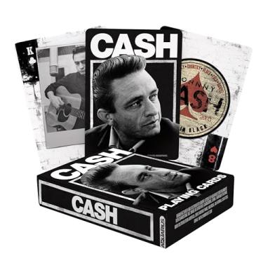 Imagem de AQUARIUS Johnny Cash Playing Cards - Johnny Cash Themed Deck of Cards for Your Favorite Card Games - Officially Licensed Johnny Cash Merchandise & Collectibles - Poker Size with Linen Finish