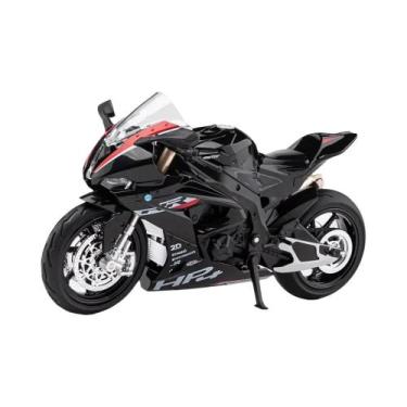 Imagem de Motocicleta HP4 Modelo de Liga Metálica 1:12 - Com Música e Amortecedo