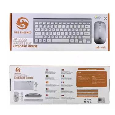 Imagem de Kit Teclado + Mouse Sem Fio - 2.4ghz Weibo - Wb-8066 - WEIBO 80 66