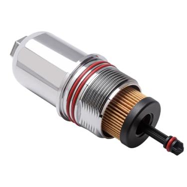 Imagem de Tampa de filtro de óleo de alumínio compatível com Ford Lincoln Vehicle Fusion F150 Bronco Edge Explorer 2015-2021, Aviator Continental MKX MKZ 2016-2022, substitui #FT4Z6A832C FT4Z-6A832-C