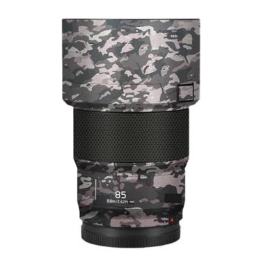 Imagem de Adesivo de câmera antiarranhões com tampa de lente 85 1.8 Película protetora decalque protetor corporal para Panasonic Lumix S 85 mm F1.8 S (Camuflagem de campo)