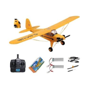 Imagem de Atualizar Avião RC 2024 WLtoys A160 J3-CUB 5CH 3D 6G 1406 Motor Sem Es