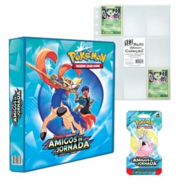 Imagem de Álbum Fichário Pokemon Escarlate e Violeta Amigos de Jornada com 1 Blister Unitário e 10 Folhas