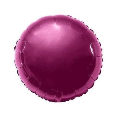 Imagem de Balão de Festa Metalizado 20" 50cm - Redondo Burgundy - 01 Unidade - F