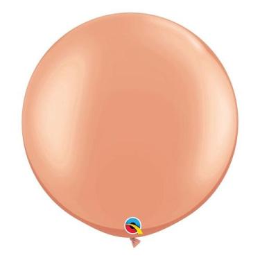 Imagem de Balão Gigante de Festa em Látex 3ft (90 cm) - Rose Gold (Ouro Rosé) - 