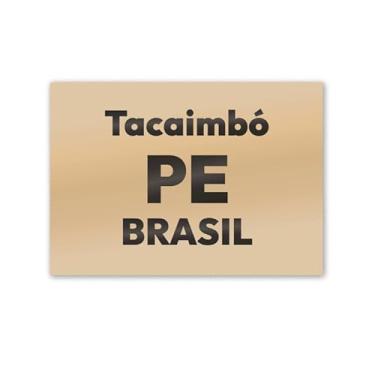 Imagem de Imã de Geladeira Tacaimbó PE MDF 8cm x 5cm para Recordação