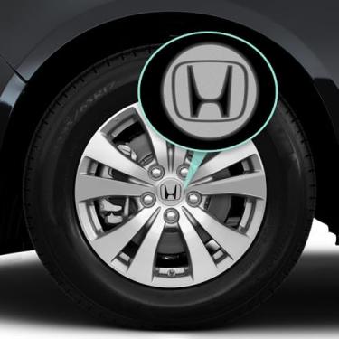 Imagem de IPG Compatível Com Civic Accord Crv Vtec Si, Tampa Central Logotipo, Sobreposição De Decalques Para Rodas E Pneus, Adesivos Internos Ou Externos (Tampa Central: 2,25") (4 Unidades) (Logotipo Externo