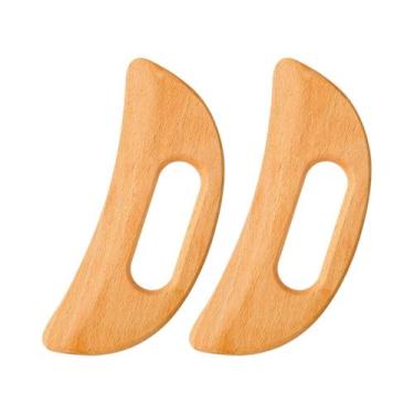 Imagem de Ferramenta De Madeira Anticelulite Gua Sha, Raspador De Massagem Manua