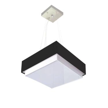 Imagem de Lustre Para Sala de Jantar Vivare Md-4402 Cúpula em Tecido 40x40cm