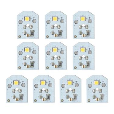 Imagem de WR55X11132 WR55X25754 Conjunto de luz LED e tampa compatível com GE Refrigerator Light Replace WR55X30602 WR55X26486 PS4704284 3033142 EAP12172918 AP6261806 sem tampa 10 PCS