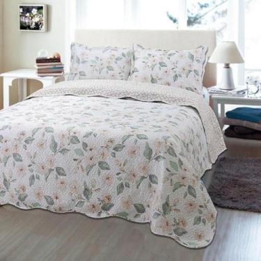 Imagem de Cobre Leito Dupla Face Estampada Solteiro 160X240Cm Petrolin - Jolitex