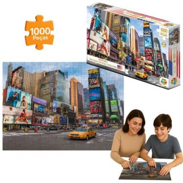 Imagem de Quebra Cabeça Jogo 1000pçs Nova Iorque Grande Pedaogico - GGB