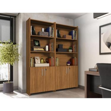 Imagem de Armario Multiuso Para Escritório Duplo Com Chave Notável Móveis