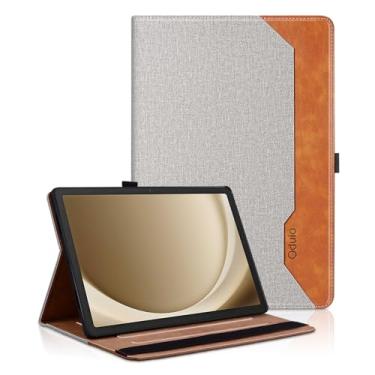 Imagem de Capa para Samsung Galaxy Tab A9 Plus 11 polegadas 2023 (SM-X210/SM-X215/SM-X216) - Capa protetora com bolso para negócios, suporte de visualização em vários ângulos, cinza