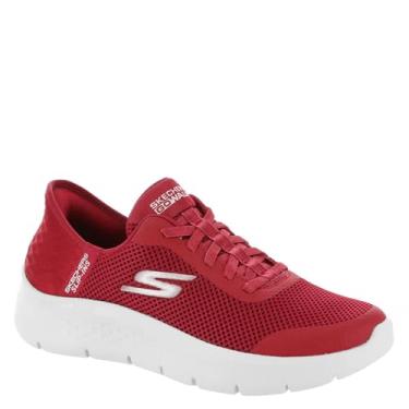 Imagem de Skechers Tênis feminino Go Walk Flex Hands Free Slip-Ins-Grand Entry, Vermelho, 35