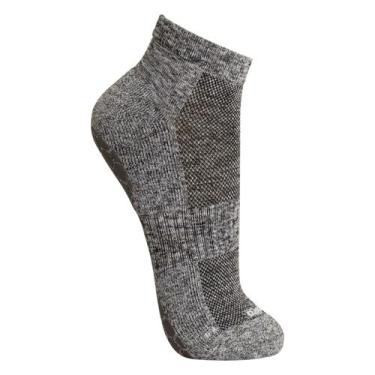 Imagem de Meia Lupo Antiderrapante 3310-003 Cano Curto Pilates Poliamida, Cinza 