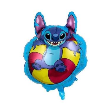 Imagem de Balão De Alumínio Baby Stitch Angel Da Disney, Decoração De Aniversári