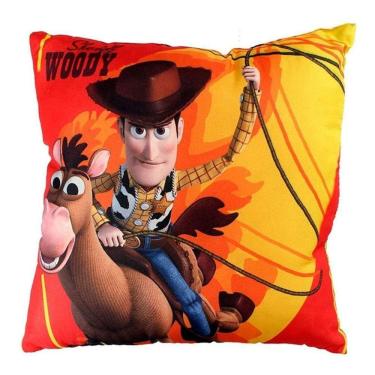 Imagem de Almofada Woody Toy Story Enchimento Em Fibra Macia 40x40cm