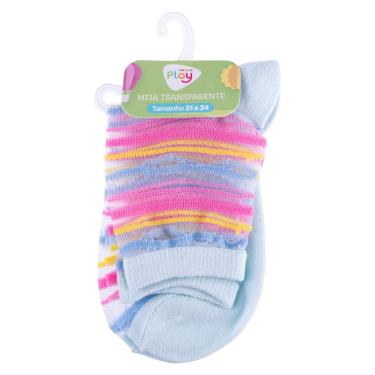 Imagem de Meia infantil transparente 31-34 feminina pimpolho