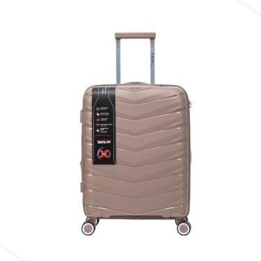 Imagem de Mala Média 23kg Expansível Cadeado TSA Original Antifurto Rodas Duplas 360° Removíveis + Frasqueira-Unissex